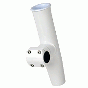 C.E. Smith Adjustable Mid Mount Rod Holder - 1.66" Or 1-1/2" Od - White Powder Coat Aluminum with Sleeve & Hex Key