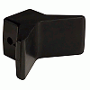 C.E. Smith Bow Y-STOP - 3" X 3" - Black Natural Rubber