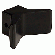 C.E. Smith Bow Y-STOP - 3" X 3" - Black Natural Rubber