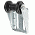 C.E. Smith Panel Bracket Assembly 4" Spool Roller - Black