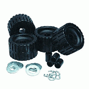 CE Smith 29210 Black Ribbed Roller Replacement Kit 4/PK
