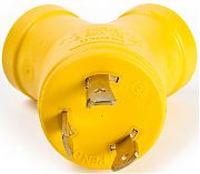 Camco 55433 30M/2X15F Amp 3 Prong Gen Adpt