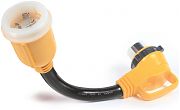 Camco 55572 50M/50F Adtpr 90 Deg 18IN Cord