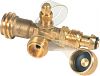 Camco 59113 Propane Brass Tee with 4 Ports