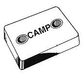 Camp B6 Zinc Rectangular Hull Plate 4-7/8" Long