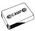 Camp B6 Zinc Rectangular Hull Plate 4-7/8" Long