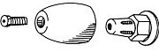Camp CN 2" Diameter Propeller Brass Nut Kit