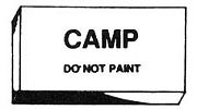 Camp ZP2 Zinc Hull Plate 6" Long