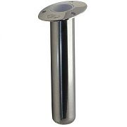 Ce Smith Flush Mt Rod Holder Silver Stainless 10.5" 0 Deg