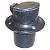 Centek 1200301 Thru Hull Black Fitting With Flapper - 2IN.