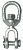 Chicago Hardware 216203 Swivel J&E 1/2 Galv SS Cotter