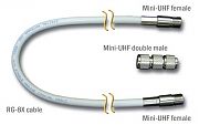 Digital 10´ RG8X with Mini UHF Female & Mini UHF Double Male