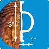Dock Edge "D" Profile 16´