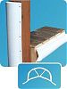 Dock Edge 1020F Pling Bumper - 6 Ft Lengths, Capped One End (Top), White