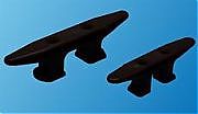 Dock Edge 2306F Dock Cleat Open Base 6" HDPE Black