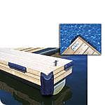 Dock Edge 70609F Dock Bumper, Corner, 24", EVA, Navy Blue