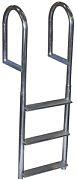 Dock Edge DE2043F Aluminum Wide 3 Step Ladder