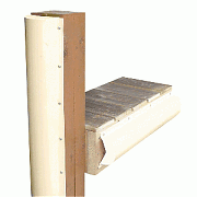 Dock Edge Piling Bumper - One End Capped - 6´ - Beige