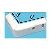 Dock Edge Protect Corner 8" White PVC