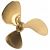 Dyna Jet Cupped 310625 13" X 12-1/2" 3 Blade LH Propeller