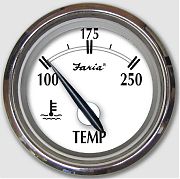Faria 25002 Newport SS Water Temperature Gauge (100-250 F)