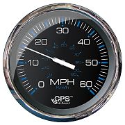 Faria 33761 Chesapeake Black SS 5" GPS Speedometer 60 MPH