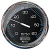 Faria 33763 Chesapeake Black SS 5" Tachometer with Hourmeter 6000 RPM