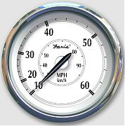 Faria 45010 Newport SS Speedometer (60 Mph) (pitot)