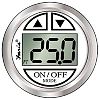 Faria Ches SS White Depth Sounder with thru-hull transducer