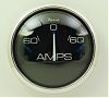 Faria Chesapeake Black SS Ammeter 60-0-60