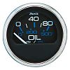 Faria Chesapeake Black SS Oil Press Gauge,    80 PSI