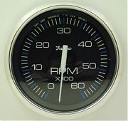Faria Chesapeake Black SS Tach 6000 gas inboard & I/O engines