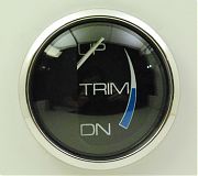 Faria Chesapeake Black SS Trim Gauge, Mercury, Mariner, Mercruiser, Volvo DP, & Yamaha ´01 & newer