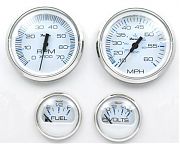 Faria Chesapeake SS White 4 Gauge Set