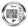 Faria Chesapeake White SS Depth Air/Water Temp Transom Mount