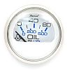 Faria Chesapeake White SS Oil Press Gauge, 80 PSI
