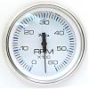 Faria Chesapeake White SS Tach 6000 gas inboard & I/O engines
