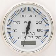 Faria Chesapeake White SS Tach/Hm 7000 universal outboard