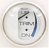 Faria Chesapeake White SS Trim Gauge, OMC outboard