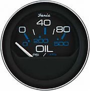 Faria Coral Oil Press Gauge, 80 PSI