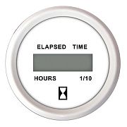 Faria Dress White Digital Hourmeter 12-32 Volts