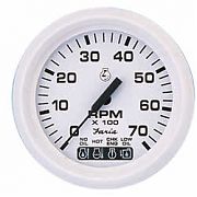 Faria Dress White Tach/Sys Check 7000 RPM