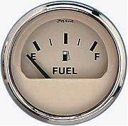 Faria Euro Beige SS Fuel Level Gauge E-1/2/F