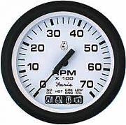 Faria Euro White Tach/Sys Check 7000 RPM