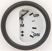 Faria Euro White Trim Gauge, Mercury, Mariner, Mercruiser, Volvo DP, & Yamaha ´01 & newer