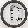 Faria Euro White Trim Gauge, OMC outboard