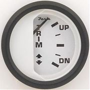 Faria Euro White Trim Gauge, OMC outboard