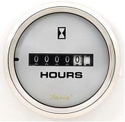 Faria Kronos Hourmeter, 10,000 Hrs 12-32 Vdc