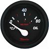 Faria Professional Red Oil Press Gauge, 80 PSI
