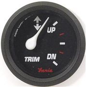 Faria Professional Red Trim Gauge, Mercury, Mariner, Mercruiser, Volvo DP, & Yamaha ´01 & newer